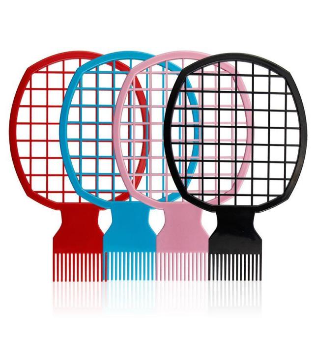 

African Hairdressing Wave Curly Hair Comb Professional Salon Barber Mesh Sponge Tin Foil Brush Hairdressing T jllRQg7186614