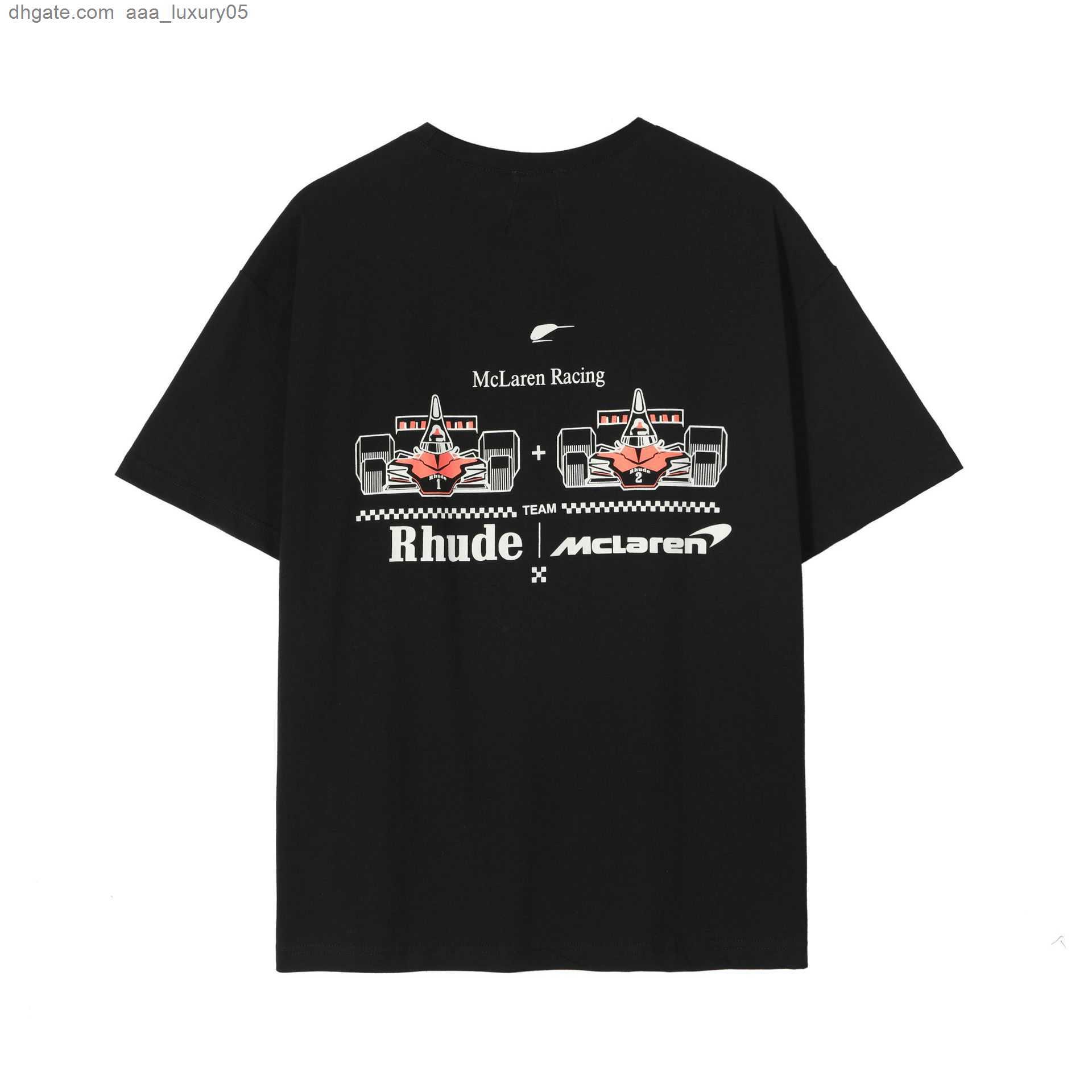 

Summer Rhude t shirt Heavy Fabric Couple designer t-shirts for women mens t shirts Top Quality man rhude tee US Size