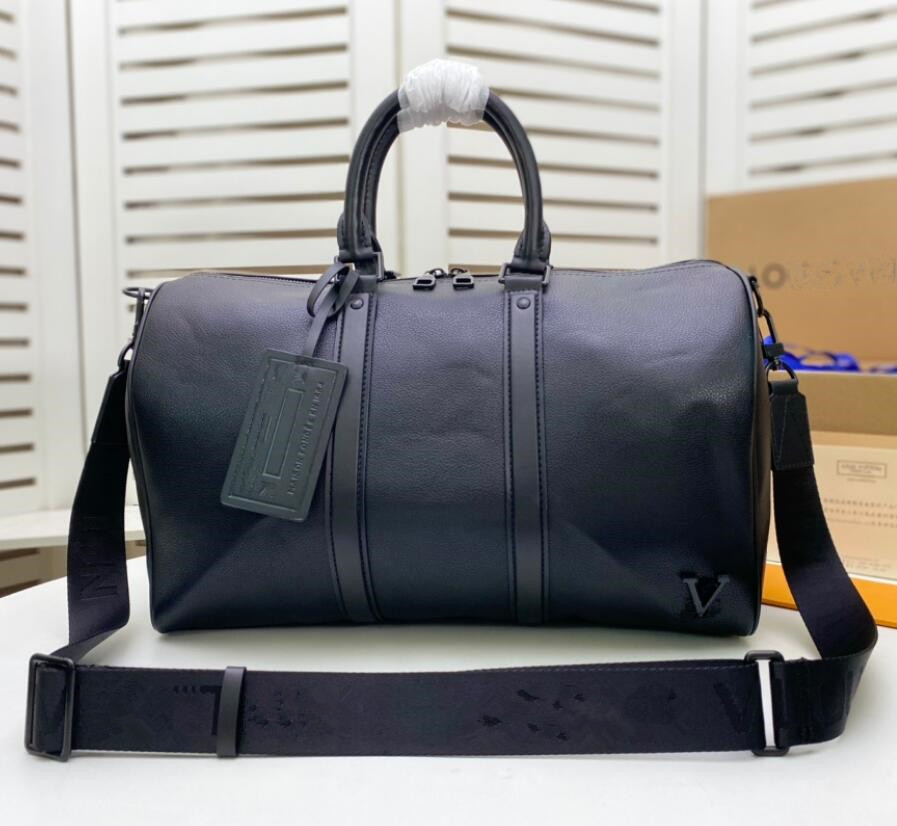 

High Quality Unisex Travel Bag Aerogram Ferrous Letter Leather Travel Bag Large Luggage Bag Duffel Bags Men Fitness Yoga Bag Totes Women Shoulder Bags Handbags, As picture