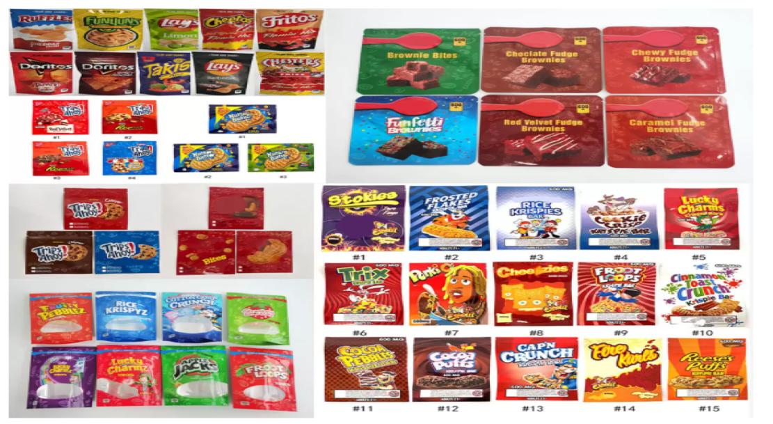

INFUSED CHIPS CEREAL TREATS CHOCOLATE brownie MYLAR BAGS RUNTZ flam in che sters fri es TRIPS AHOY goldfish baked EDIBLES PACKAGIN5721167