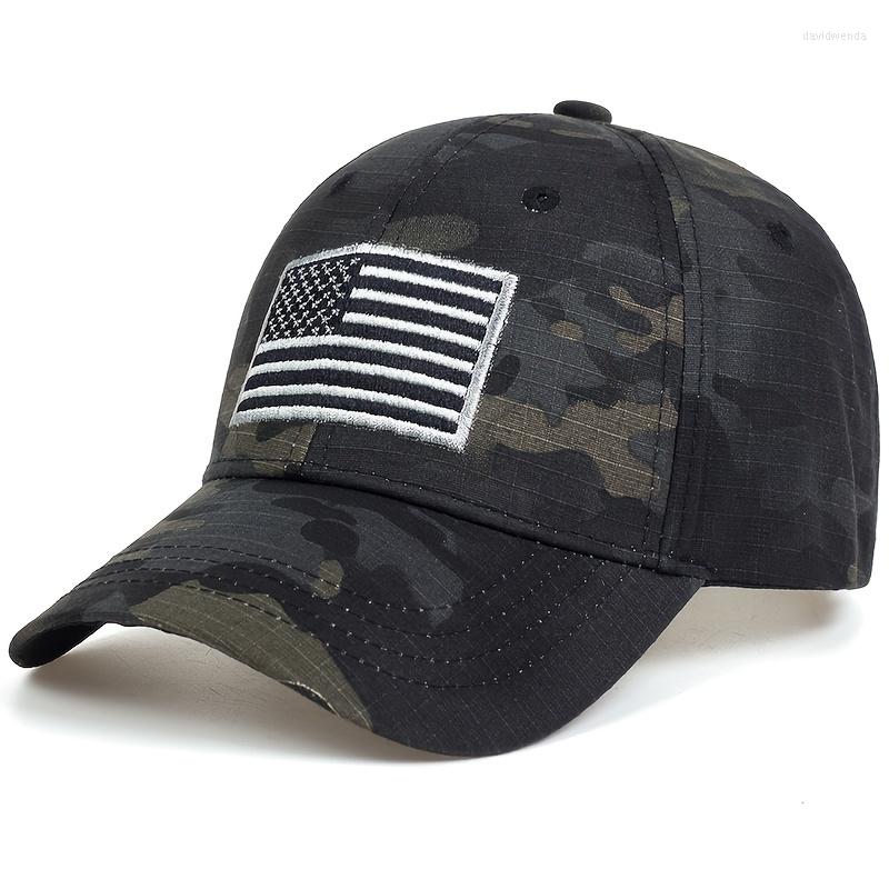 

Beanies 1pc American National Flag Embroidered Men's Baseball Cap, Black