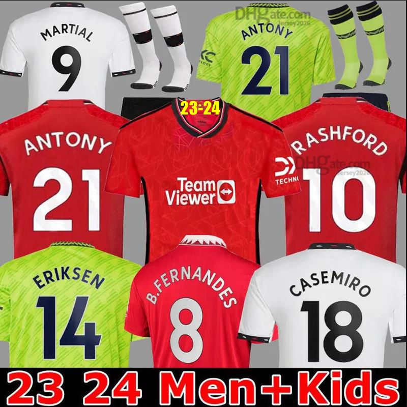 

23 24 RASHFORD Soccer Jerseys MANS UTDS Antony Martinez Casemiro Eriksen Garnacho MANCHESTERS Manchesters Football Shirt Men Women Uniforms Long Sleeve Kids Kit, Third/kids+socks