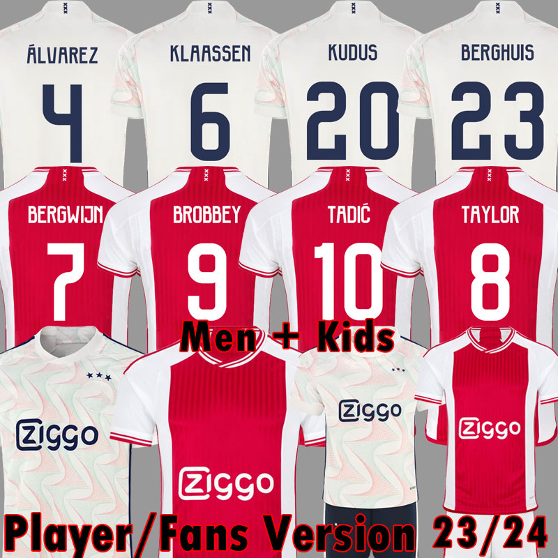 

3XL 4XL TADIC 23 24 Soccer Jerseys BASSEY BERGHUIS Third black Kit KLAASSEN BERGWIJN CRUYFF 2023 2024 Home AJAXS football shirts men kids uniforms BROBBEY kits, Kids home