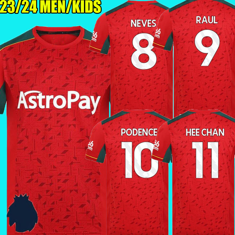 

23 24 Wolves Soccer Jerseys RAUL SEMEDO NETO NEVES TRINCAO 2023 2024 Wanderers J OTTO PODENCE GIBBS HEE CHAN Wolverhampton Football Shirts Men Kit Kids uniform, Home