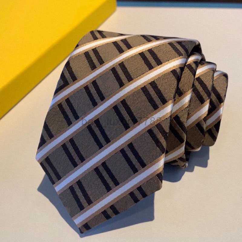 

Fashion Designer Tie For Men Luxury Business Mens Neck Ties Letter Stripe Necktie Silk Neckties Casual Ties Cravate With Box ACC