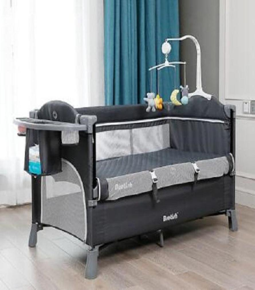 

2020 New Baby Bed Splicing Large Newborn Multifunctional Stitching Bed Fashion Portable Game BB Baby Child Crib Cradle Bed9280382