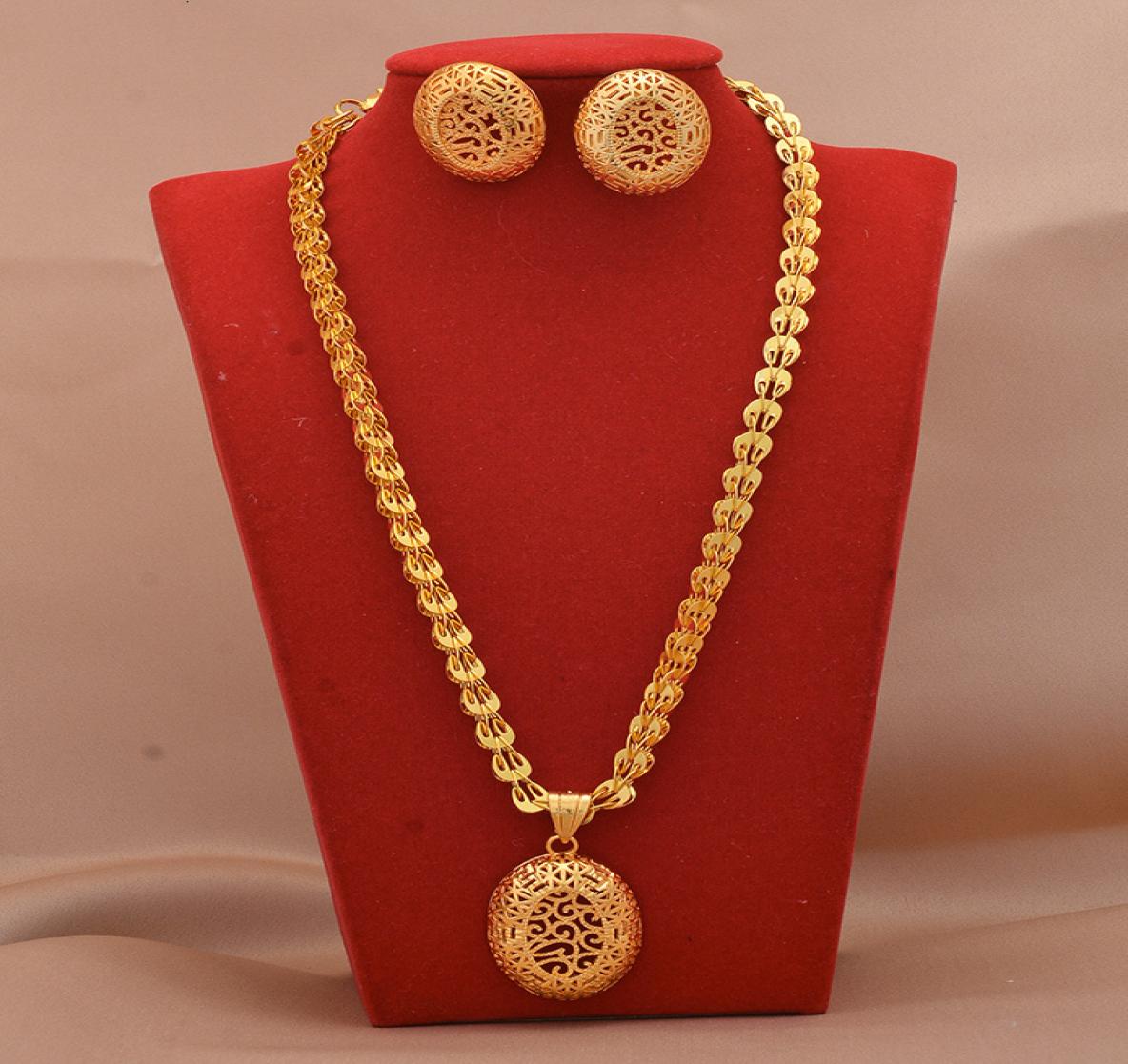 

Jewelry set Dubai Sets 24k Gold Plated Luxury African Wedding Gifts Brides Bracelet Chain Earrings Ring Set for Women4606093, Golden