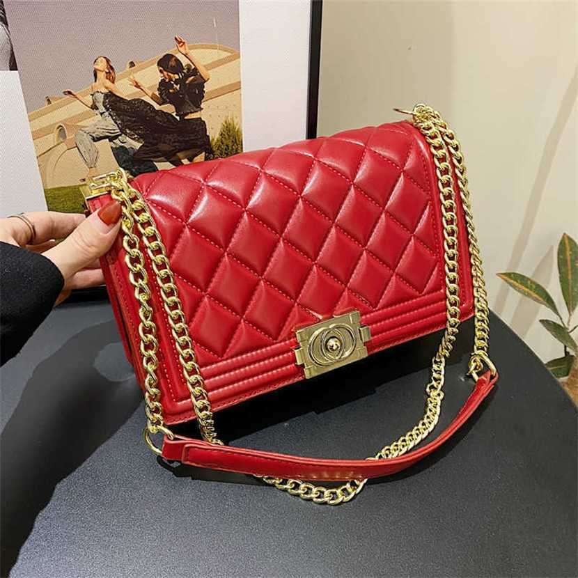 

Designer bag 2023 handbag Women's New Diamond Checker Chain Single Shoulder Crossbody Bags, Khaki17