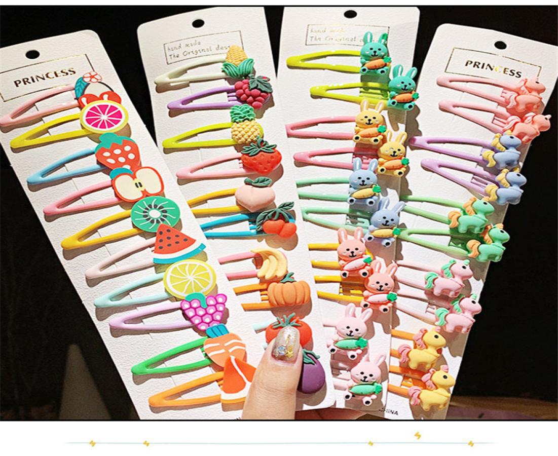 

1Set Girls Cute Cartoon Animal Fruit Colorfur Hairpins Children Sweet Hair Clip Barrettes Headband Kids Fashion Hair Accessories4767284