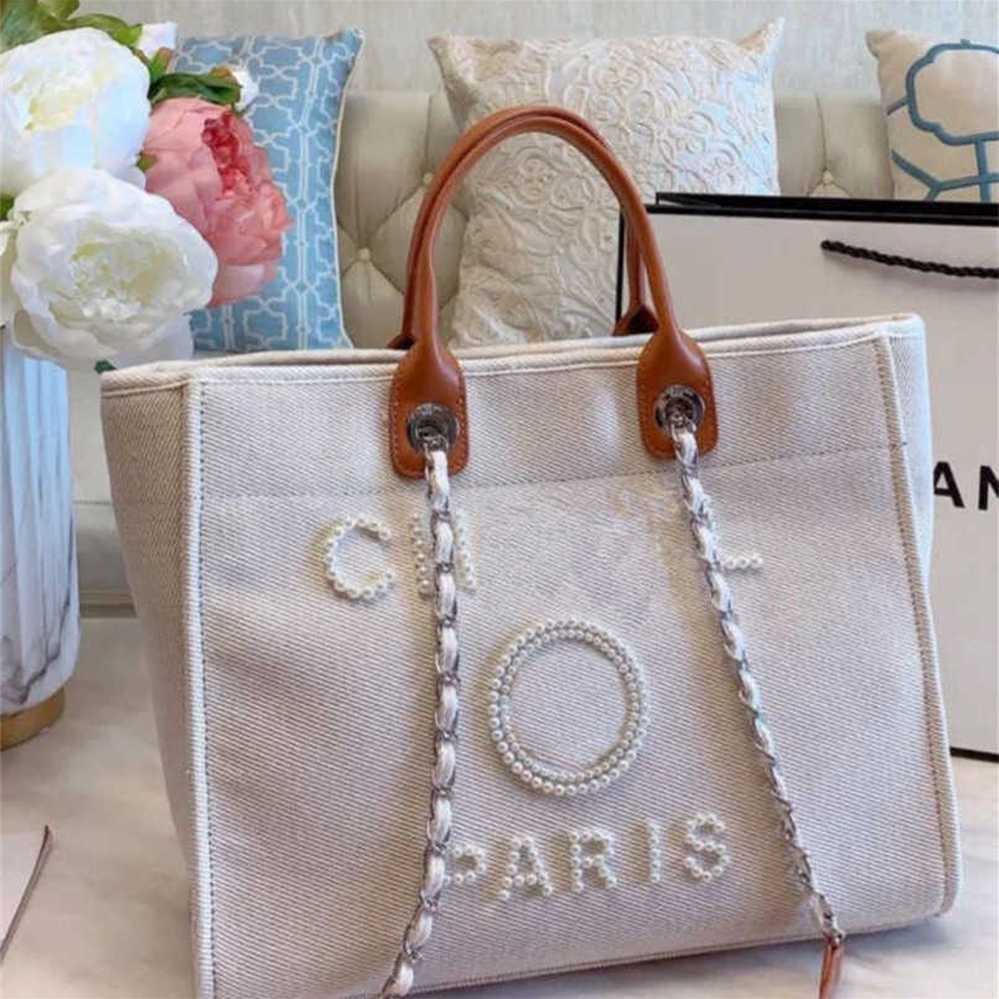 

Women's Classic Luxury Hand Canvas Beach Bag Tote Handbags Large Backpacks Capacity Small Chain Packs Big Crossbody 4G7Z 50% Outlet Online Sale, Beige