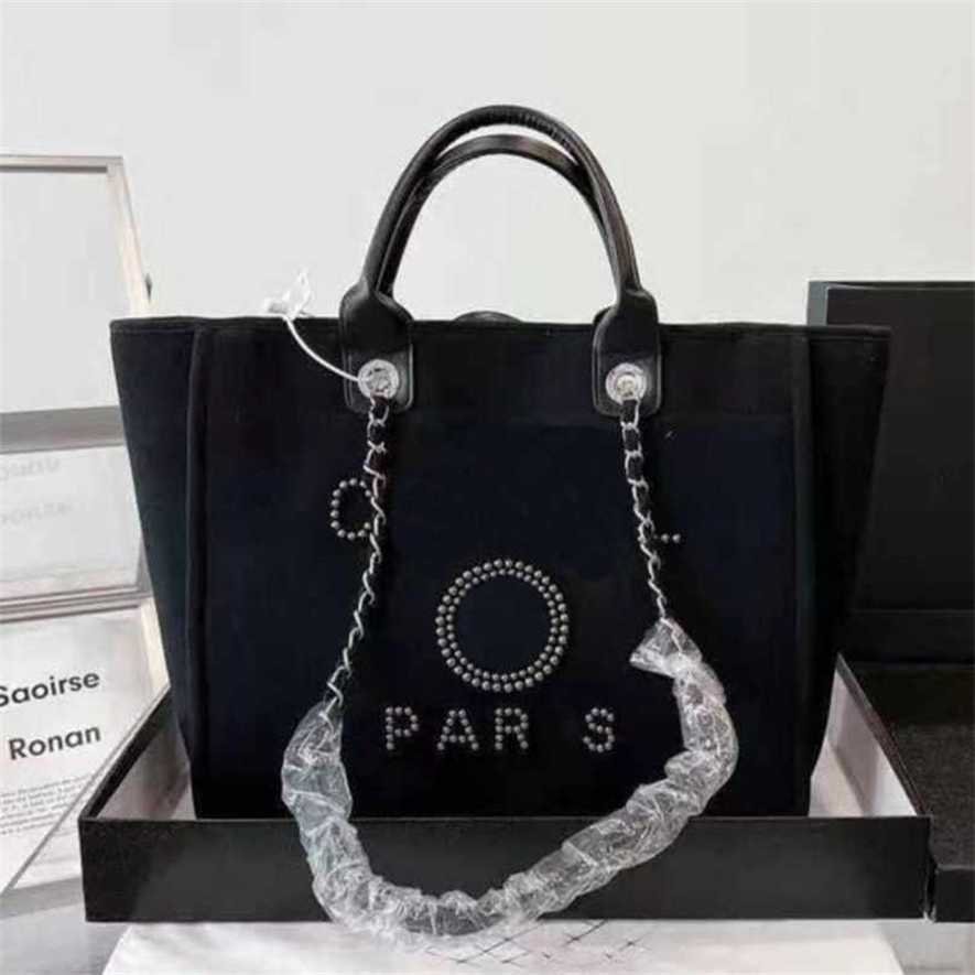 

Luxury Women's Hand Embroidered Pearl Beach Bag Big Ladies Small Backpacks Canvas Chain Backpack Evening Handbags QTYE us outlet online 70% off