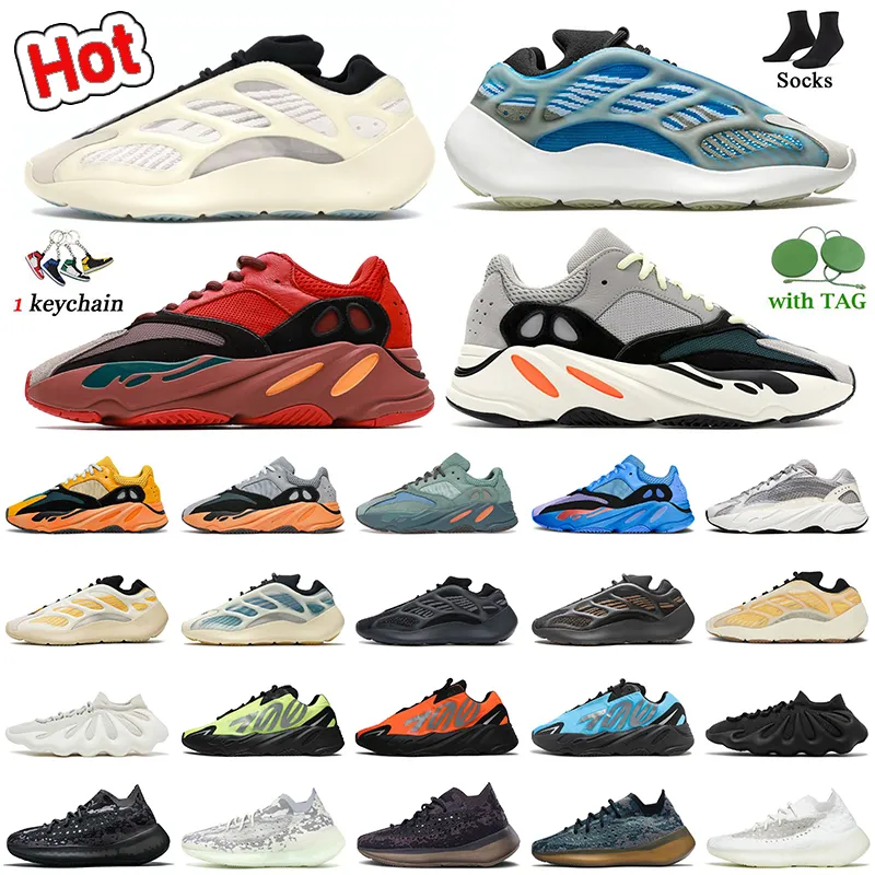 

700 Solid Grey Running Shoes 700s Hi Res Blue Red Static V2 V3 Alvah Azael Mauve Kyanite dhgate Womens Mens Trainers Vanta Magnet Analog Yeezs Kanyes Sports Sneakers, Box