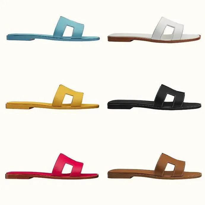 

Slipper Xury Sandals Ladi Women Genuine Top Digner 100% Leather Flat Shoe Oran Sandal Party Wedding Sho Summer Beach