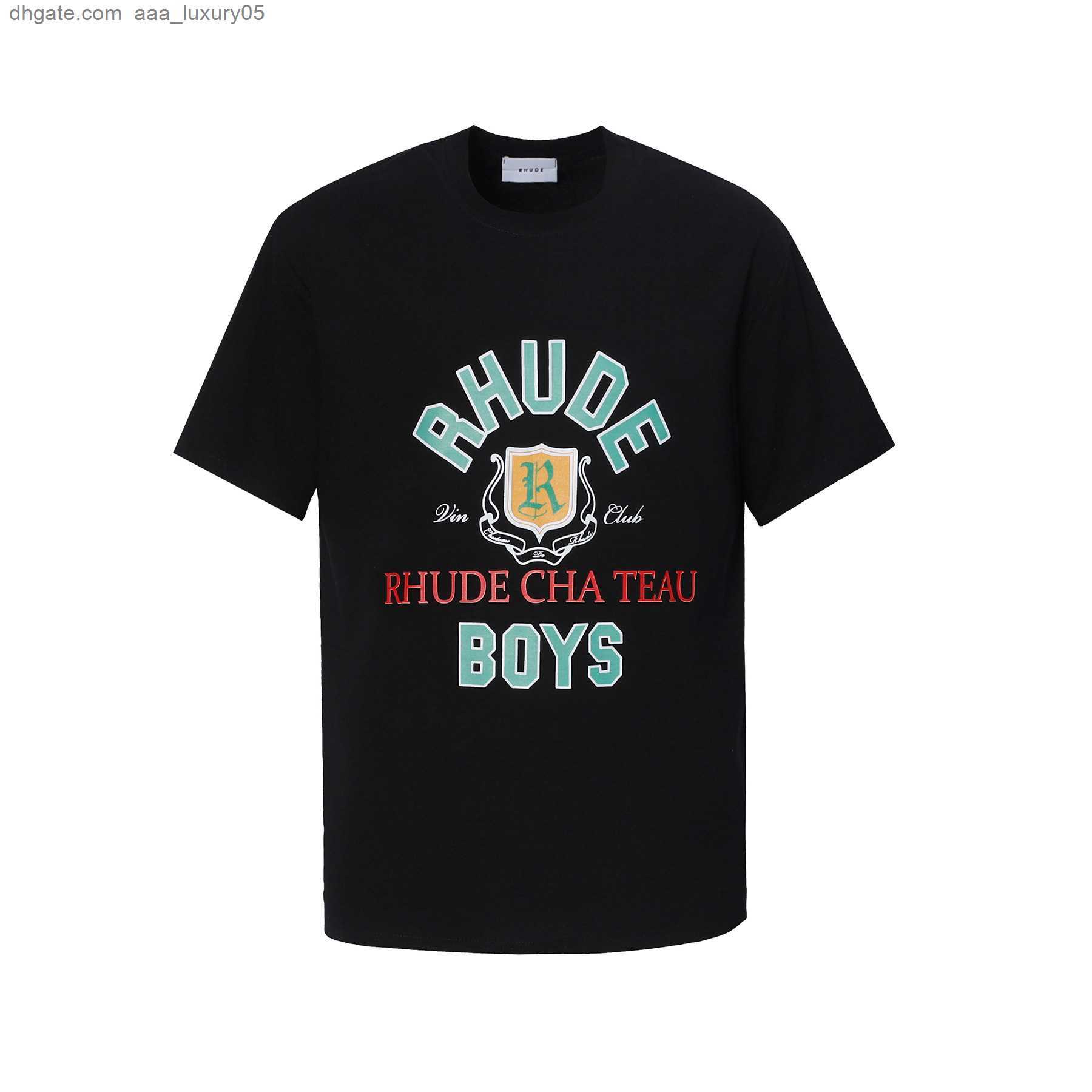 

Rhude Mens T Shirts Designer T shirt Brand short Short Rhude t shirts Clothes Fashion Cotton Couples Tee Casual Summer Classic Letter Pritning -XXL