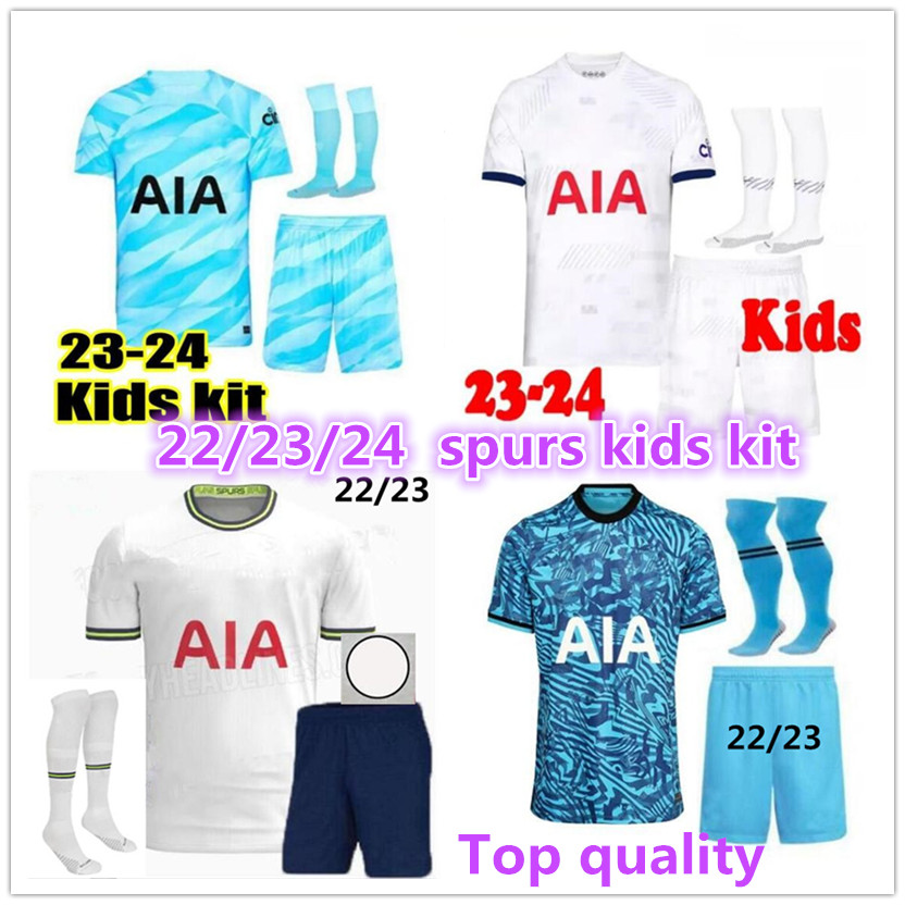 

22 23 24 SPURS KIDS kit SON BERGWIJN Soccer Jerseys 2023 2024 home away goalkeeper jersey Football child shirt LUCAS HOjbjerg ROMERO REGUILON BRYAN KULUSEVSKI KANE