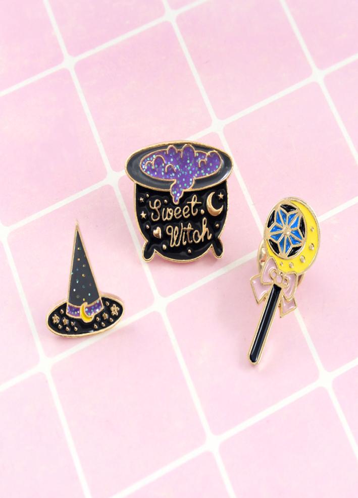

Modulation Magic Potion quotSWEET WITCHquot Magic Wand Witch Hat Special Cartoon Ornament Brooch Lapel Creative Pins8527977