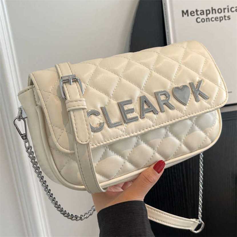 

Designer bag 2023 hbag Temperament Chain Korean Women's New Lingge Simple and French Versatile One Shoulder Small Square, Black9