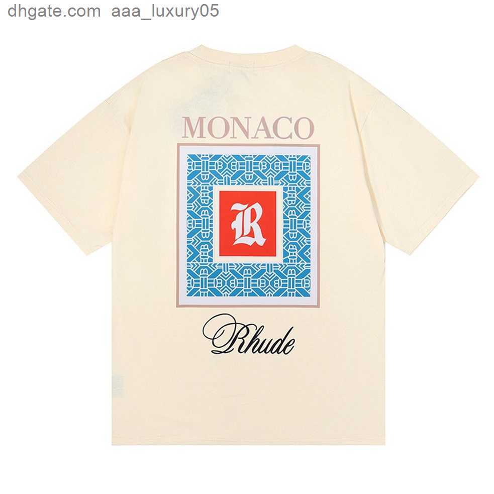 

Rhude Men T shirt Designers T Shirts Letter Print Casual Short Sleeve Rhude T shirts Fashion Mens Tees -XXL, 21