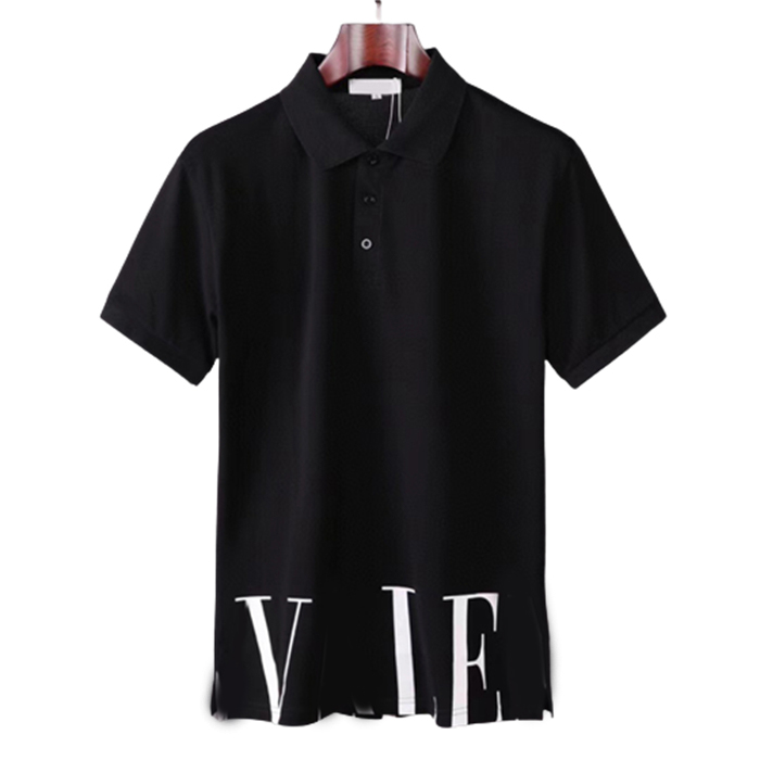 

Mens Polo Shirts designer T shirt High Street Embroidery Solid color lapel polos Garter Printing Top Quality Cottom Clothing Tees Polos plus size badge decoration