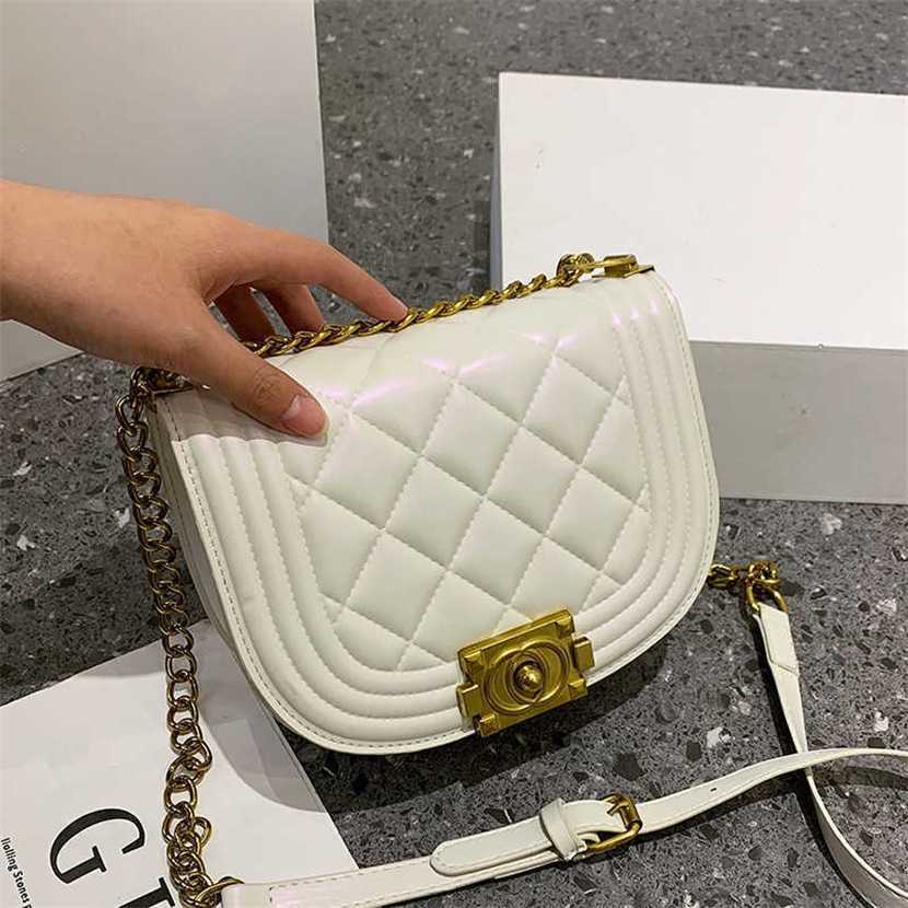 

Designer bag 2023 hand Small Women's New rhombus chain Versatile cross-body saddle Bags, Black11