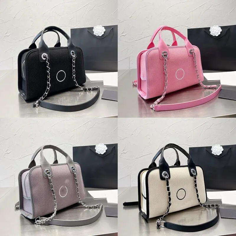 

Designer Bag Luxury Women's Handheld Small Case 22c Grey Cross Body Case Bag Pink Canvas Beach Bowling Bag Low key Black Foot Capacity White Travel Shoulder, 1*