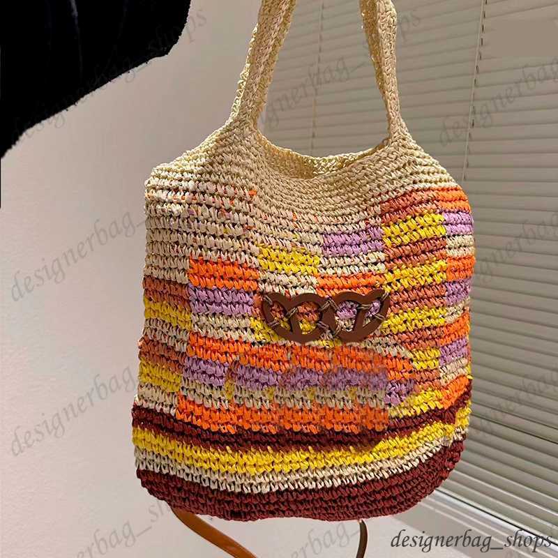 

Raffia Woven Bag straw bag Embroidered Logo Shopping Bag Vegetable Basket Beach Bag Tote Asket 2023 Fashion Women's Beach Bag Large Capacity Bag Designer 230408, Green