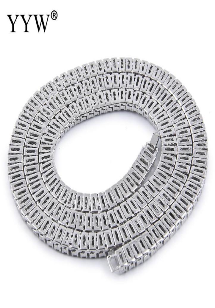 

whole Hip Hop Gold Chain Tennis Necklace Chain 20 inch 30inch Mens Punk Iced Out Rhinestone Necklace5770208