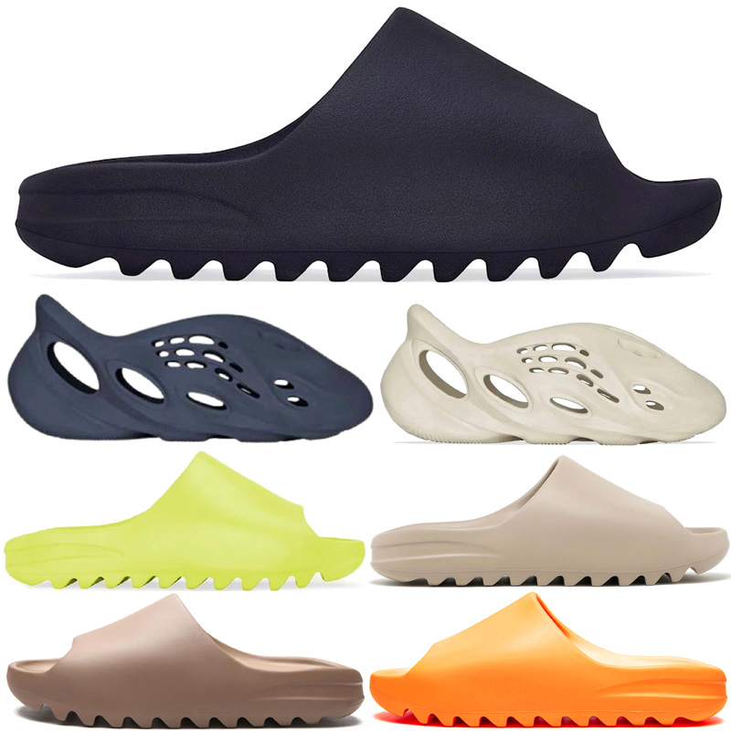 

Men Slides Size 15 14 13 US Sandals Designer Shoe Runner MX Brown Blue Carbon Onyx Black Stone Sage Mineral Blue Resin Pure Brown Green Orange Red Granite Azure Soot Bone