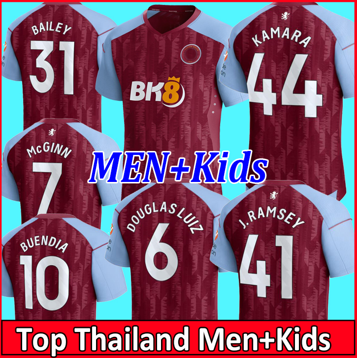 

2023 2024 KAMARA Aston villaS Soccer Jerseys WATKINS BUENDIA 23 24 Home Away Third McGINN EL GHAZI DOUGLAS LUIZ MINGS KONSA CASH Football shirt Jerseys uniforms, Kids 23 24 home