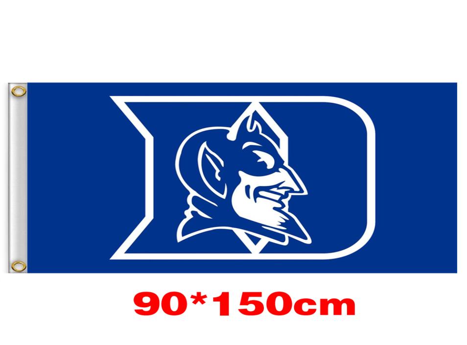 

Duke Blue Devils University Large College Flag 150CM90CM 3X5FT Polyester Custom Any Banner Sports Flag flying home garden outdo9601127