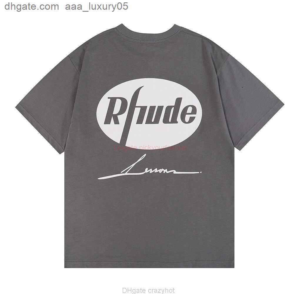 

Designer Fashion Clothing Tees Tshirt Rhude Fashion Eagle Head Solid Print Unisex Tshirt with High Count Comfortable Pure Cotton Casual Handsome Look Cotton Street, Gray