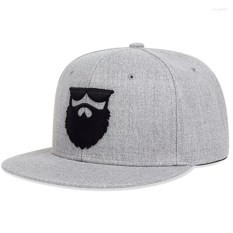 

Beanies Beanie/Skull Caps Men's Casual Beard Embroidered Baseball Cap, Black