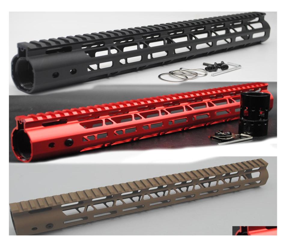

car dvr Others Tactical Accessories 15 Inch Length Mlok Handguard Rail Float Mount System Black Red Tan Color Fit 223556 Rifl8265577, Green