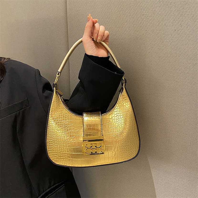 

Designer bag 2023 handbag Premium s for Women's Autumn Crocodile Crossbody Popular One Shoulder Underarm, White12