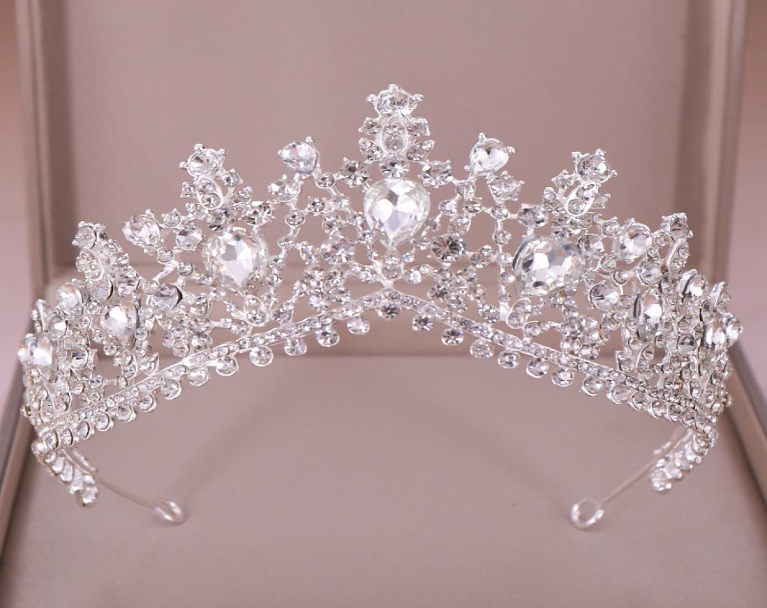 

Luxury Crystal Rhinestone Bridal Crown Wedding Tiaras And Crowns Queen Diadem Pageant Party Bridal Hair Jewelry Accessories MX20077398494
