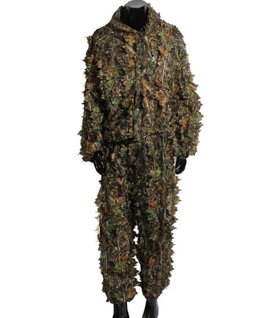 

Sniper Leaf Tactical Camouflage Ghillie Suit Set Jungle Forest Woodland Camo Clothing Hunting Deer Stalking In Hunting Blind2851496, Green