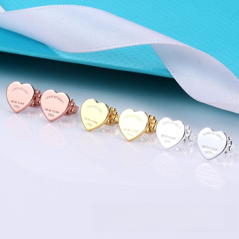 

Love Earring stud luxury earring designer earrings diamond earring heart bowknot pea earrings Titanium steel ear jewelry wedding engagement Valentine's Day gift