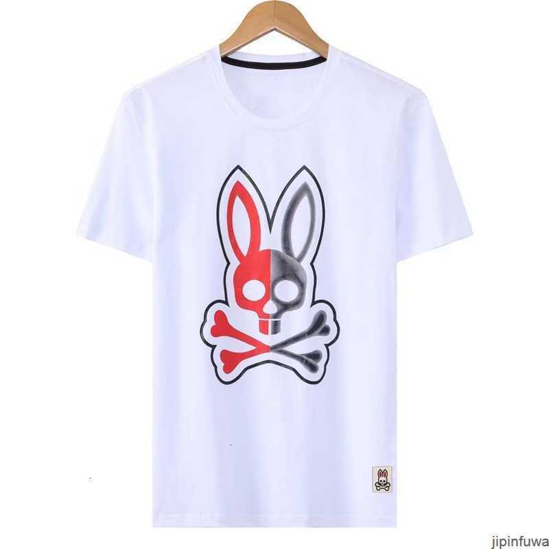 

2023 Summer Men Women Designers t Shirt Loose Psychos Bunnys Tees Apparel Fashion Tops Mans Casual Chest Letter Luxury Street Shorts Sleeve Clothes Mens Tshirts 6z1s, Brown