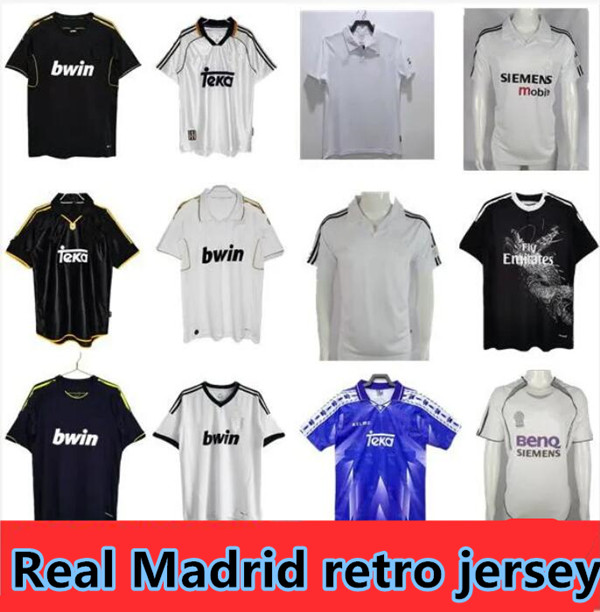 

1998 Real Madrids Retro Soccer Jerseys football t shirt GUTI Ramos SEEDORF CARLOS RONALDO 11 13 14 15 16 ZIDANE Beckham RAUL Vintage 96 97 98 99 00 02 03 04 05 06, 06/07