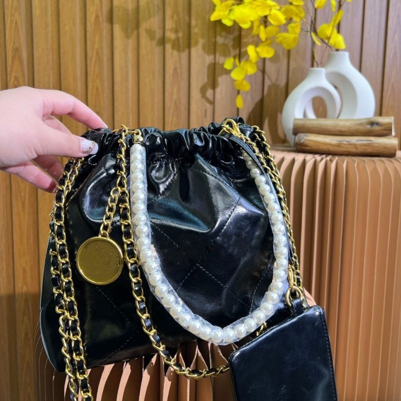 

Designer Bag Luxury Women's Mini Handbag New Chain Shoulder Bag 7A Premium Mini Handbag 22 Pack Genuine Leather Crossbody Bag 17cm and 20cm, Pink10 17cm