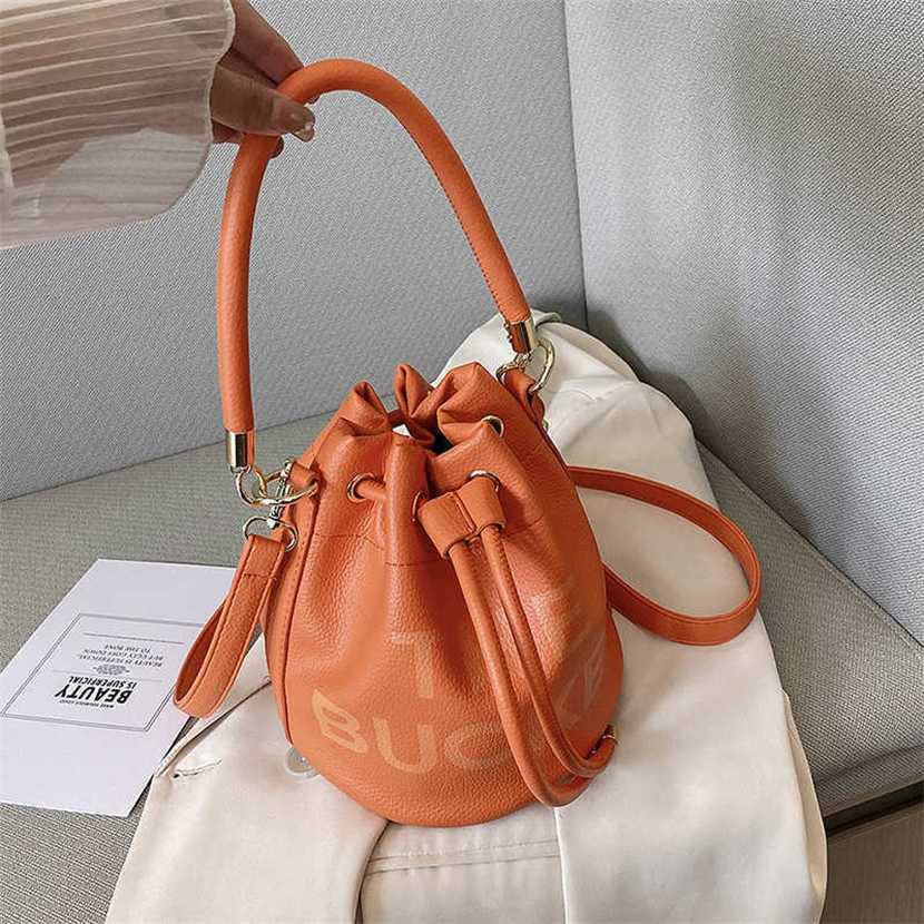

Designer bag 2023 handbag Women's New Handheld Letter Bucket Lady s One Shoulder Crossbody, Wathet