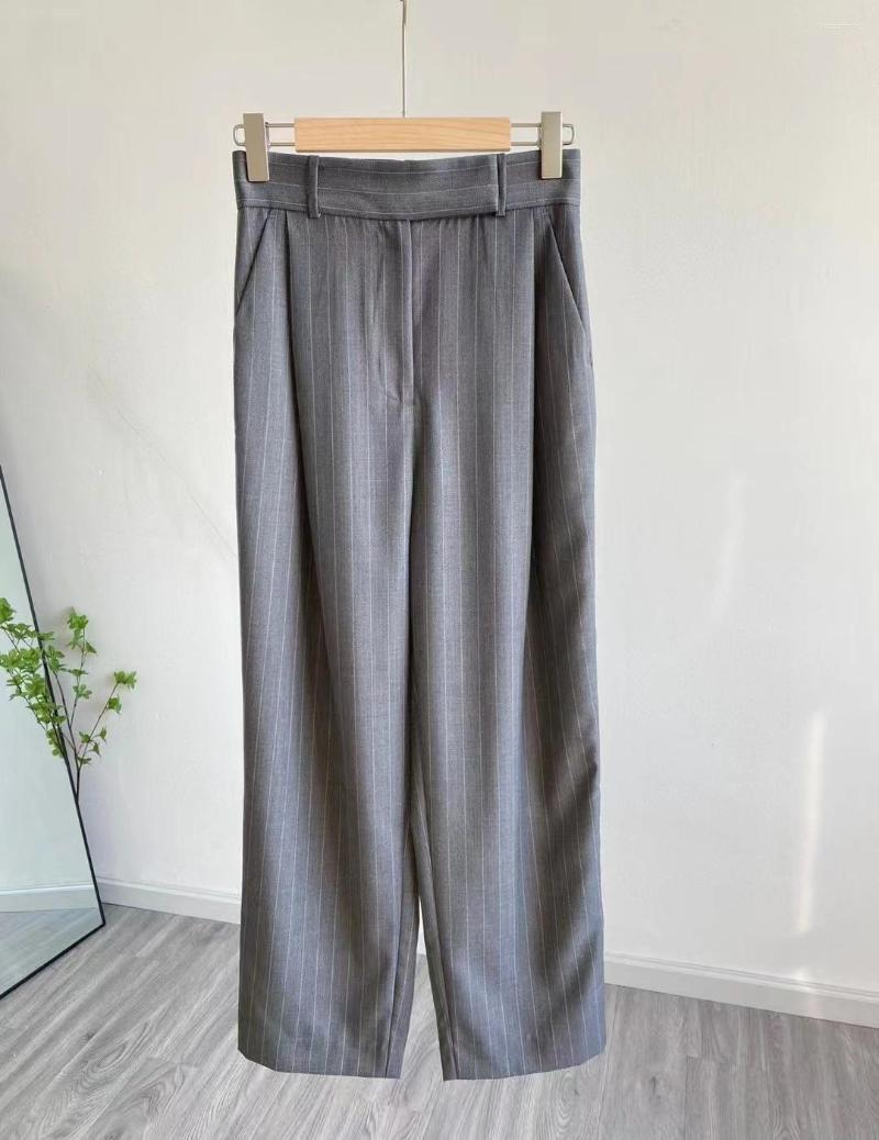 

Women's Pants 2023 Women Fashion Loose Casual High Waist Striped Suit 0307