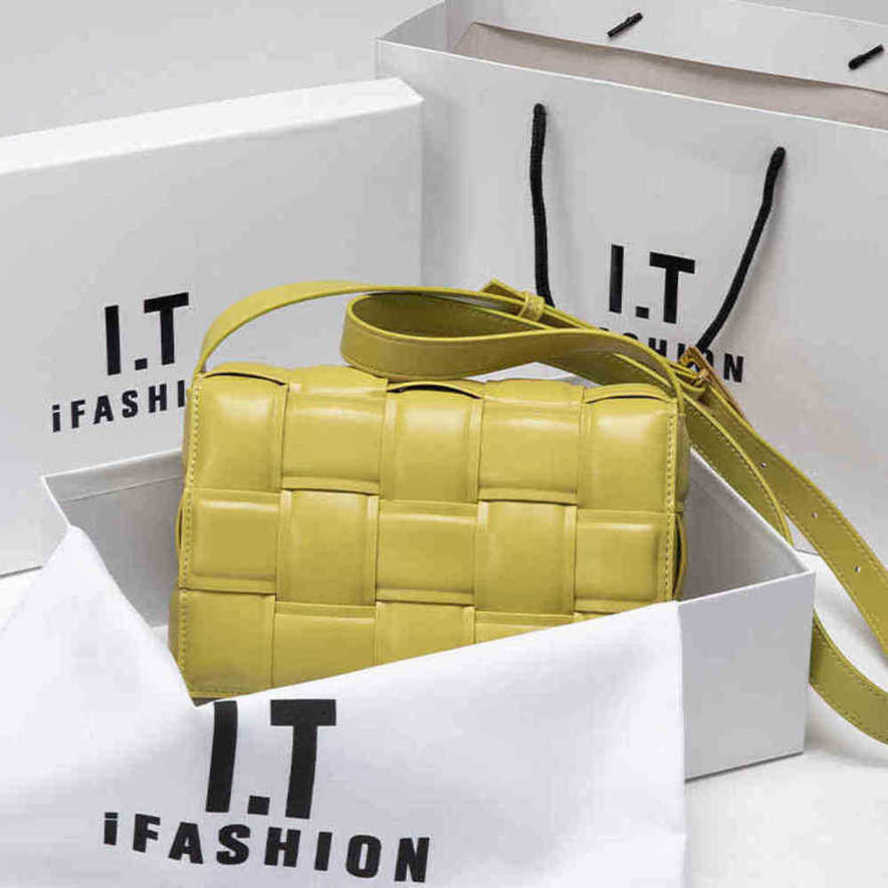 

Designer Bottegas Bags Venetas Cassettess Venetasss Handbags Cassettes Leather Same Woven Pillow Single Shoulder Slant Span Small Square Bag Womens Summer, Large size: bottom length 26 x width