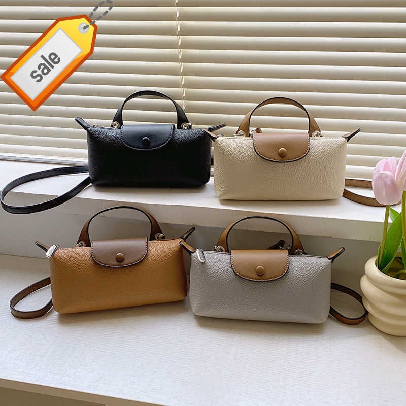 

Women's Designer Bags French Mini Small Bag for Women 2023 New Fashion and Simple Longxiang Versatile Handheld Crossbody Dumplings Factory Direct Sales, Black6