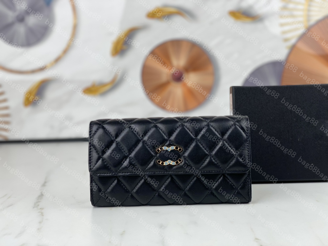 

NEW Designer Wallet Womens Wallets Luxury Brand design Letter CC Classic two fold long wallet 2956 -2, Contact me