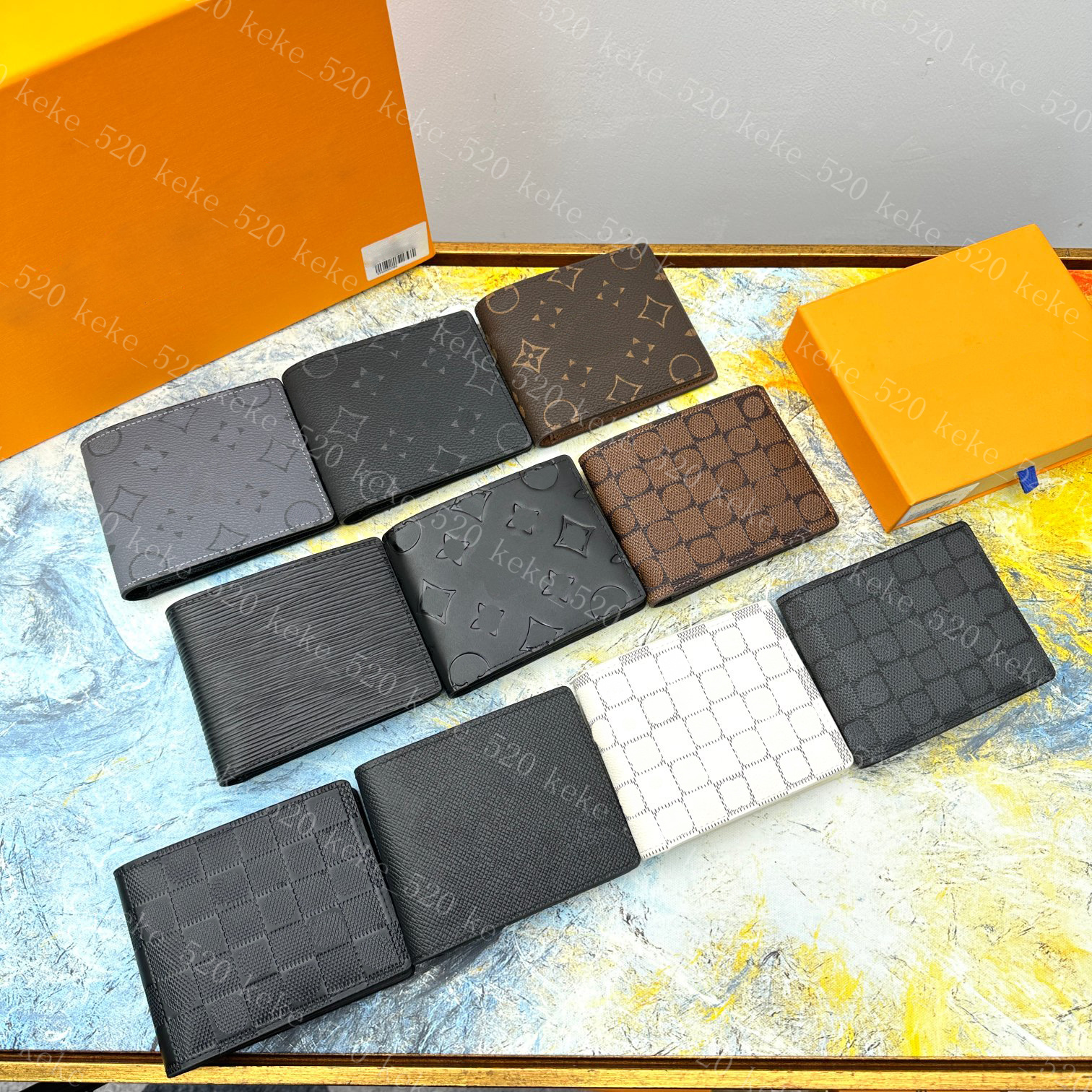 

NEW Luxurys Designers Multiple Wallets For Women Bags Wallets Bag Pumpkin printing Ladies Travel Wallet Coin Purse M60895, Black flower3