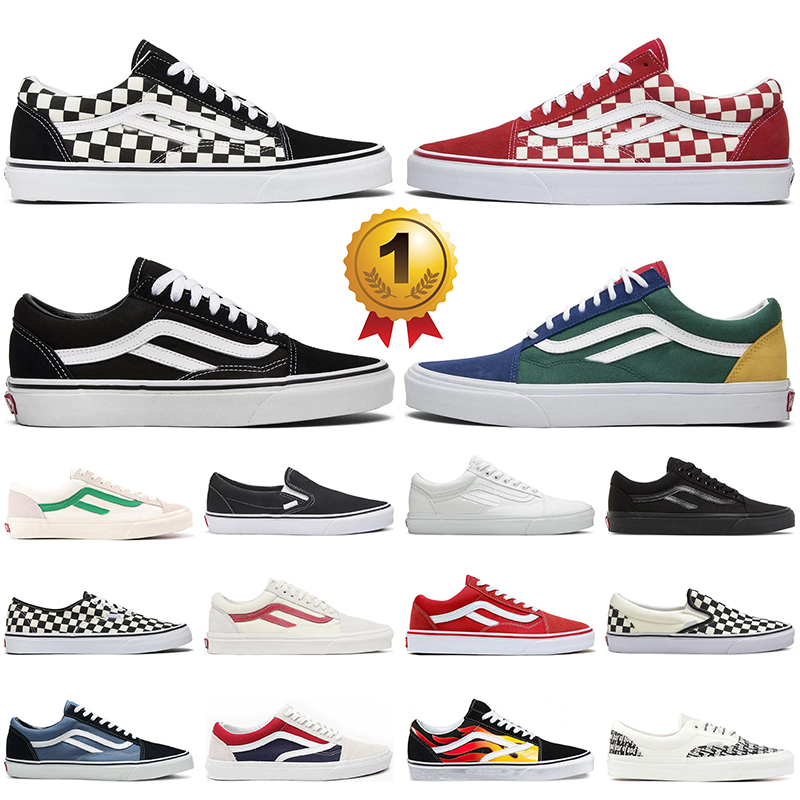 

designers shoes Old Skool Casual van shoe skateboard Black White mens womens fashion outdoor flat classic platform trainers sneakers jogging dhgate size 36-44