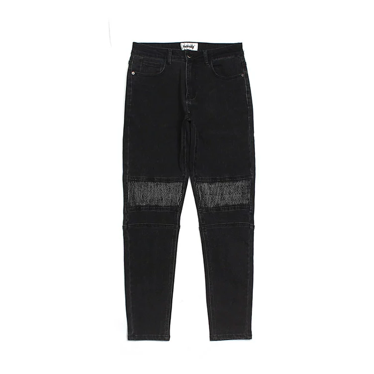 

Black Jeans Denim Pants Fashion Holes Trousers Mens Clothing XXL 36