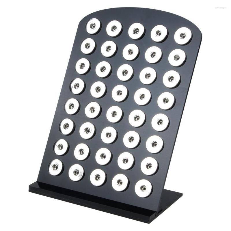 

Jewelry Pouches 18mm Snap Button Display Transparent Acrylic Stands