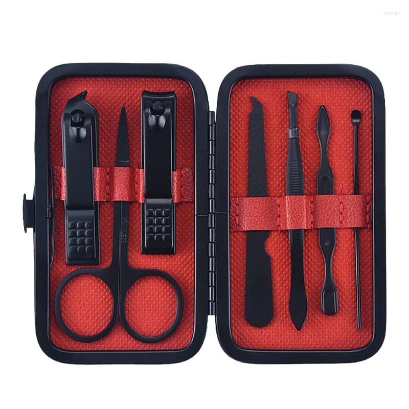

Nail Art Kits 7pcs Of One Set Stainless Steel Scissors Metal Clippers Portable Trimmer For Man Woman